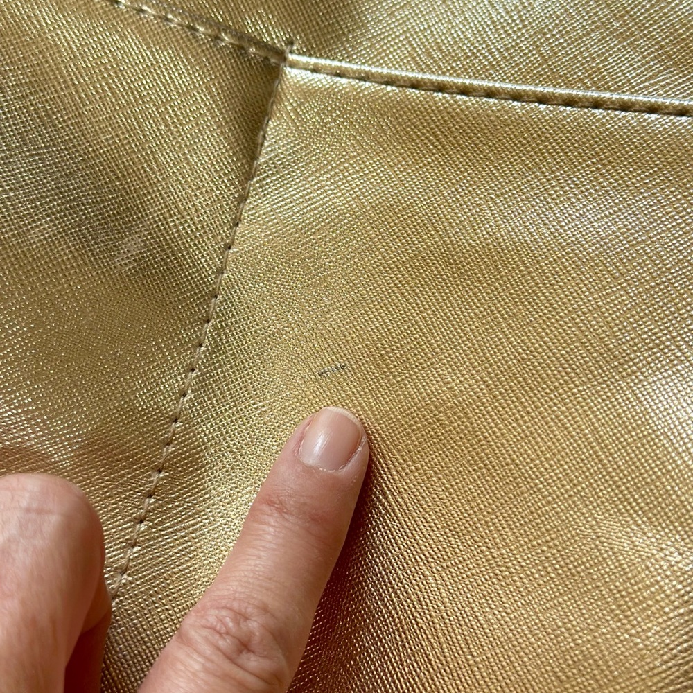 Gold Metallic Tote Bag - Picture 9 of 11